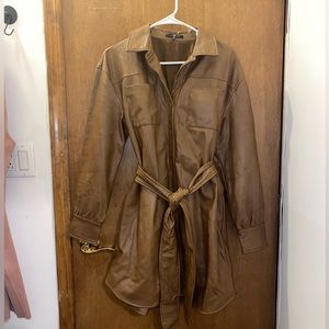 7 For All Mankind Faux Leather Mini Dress